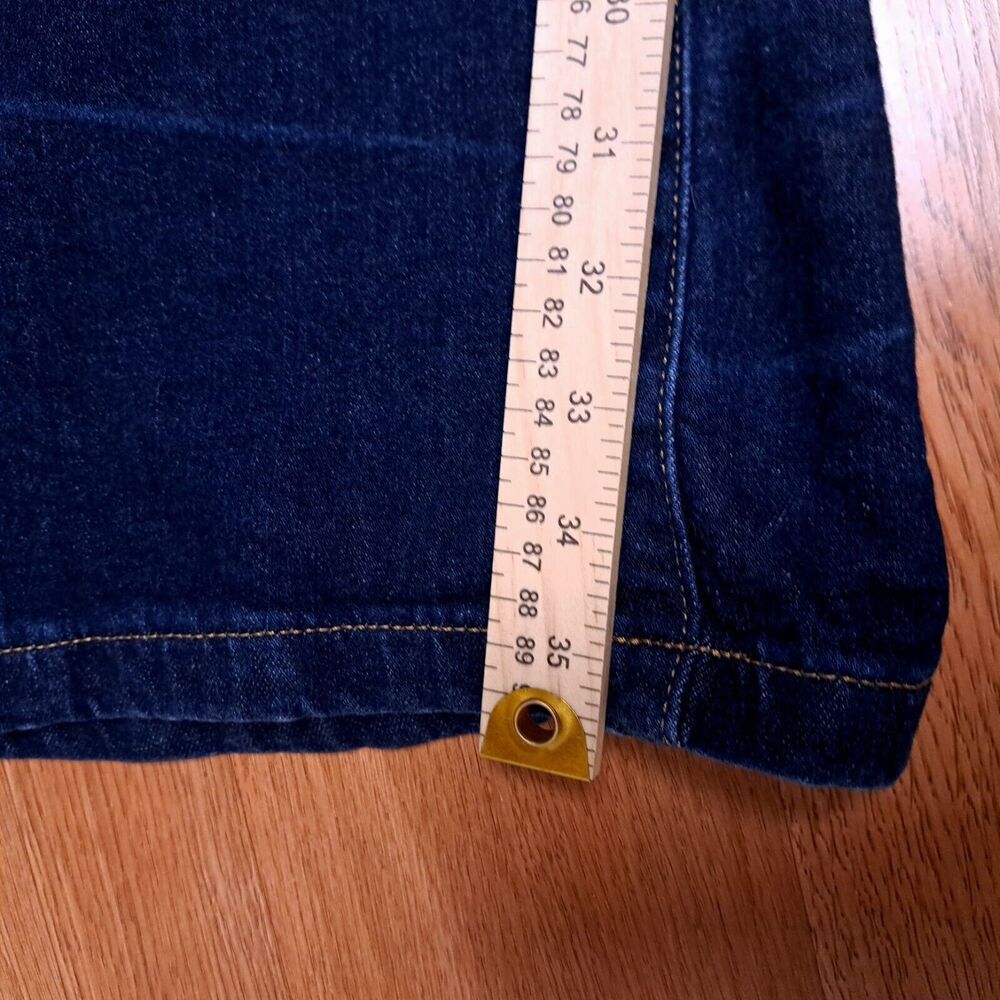 GAP 70s Flare Jeans High Rise Dark Wash Women’s 34 18T Tall Stretch Denim - Picture 12 of 12